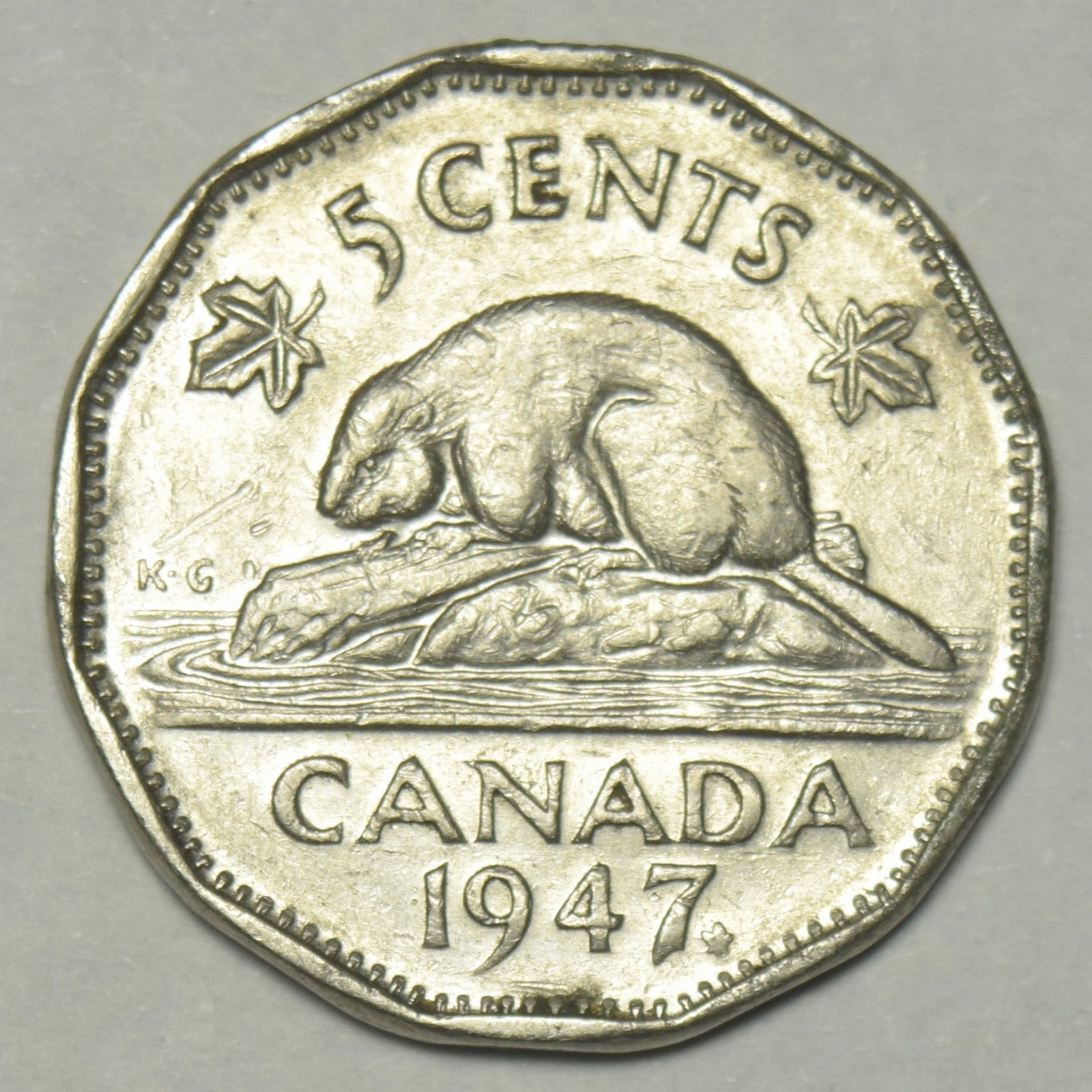 1947 Ml Canadian 5 Cents Extremely Fine – Mount Vernon Coin