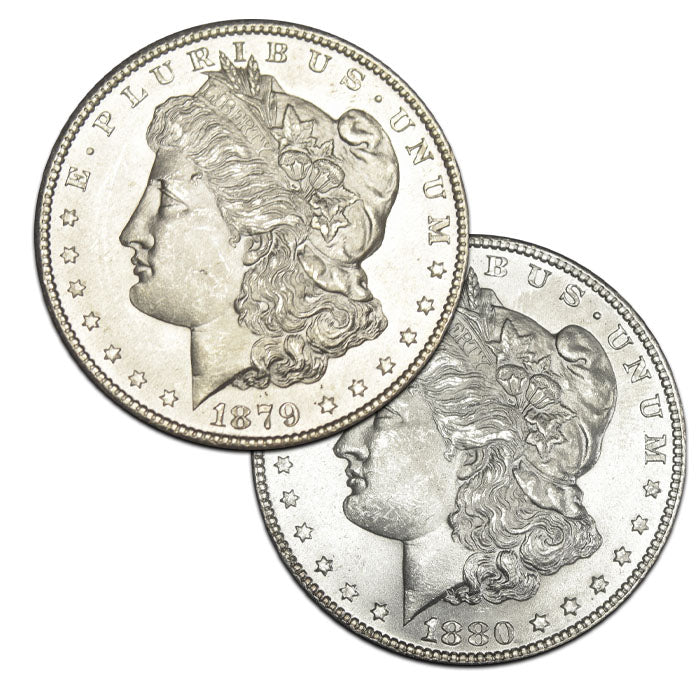 Pair of Morgan on sale dollar