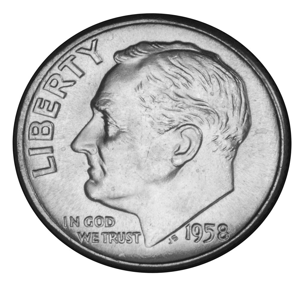 1958 half fashion dime