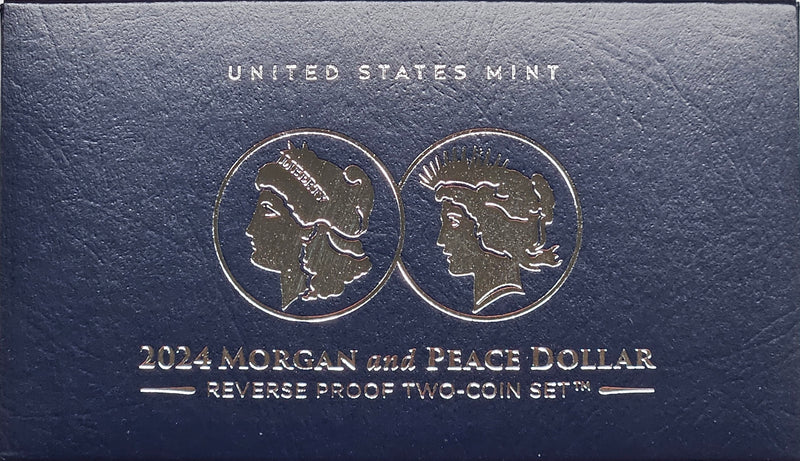 2024   Morgan & Peace Dollar  Two Coin Set.... Reverse Proof