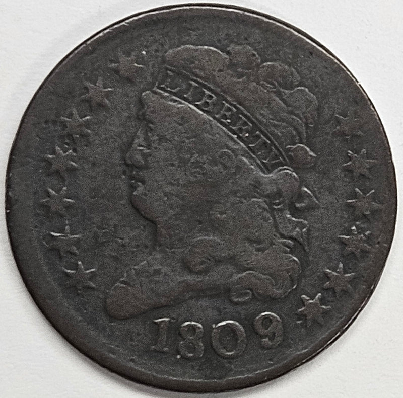 1809 Classic Half Cent . . . . Very Fine