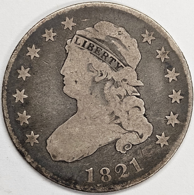 1821 Bust Quarter . . . . Very Good