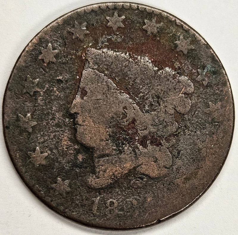 1824 Matron Head Large Cent . . . . Good corrosion