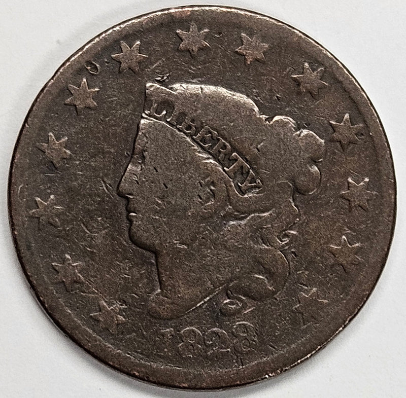 1828 Matron Head Large Cent . . . . Very Good