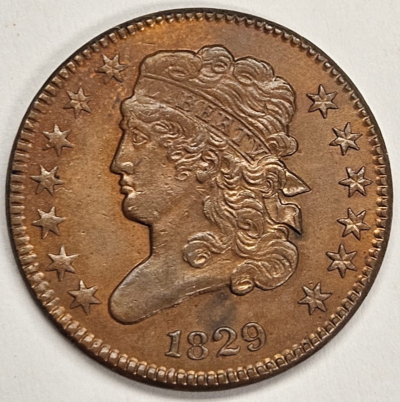 1829 Classic Half Cent . . . . Select BU Red/Brown