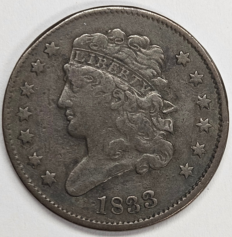 1833 Classic Half Cent . . . . Very Fine