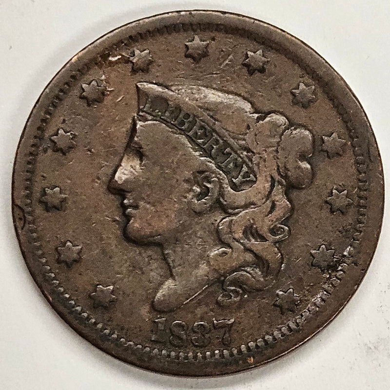 1837 Head of 1838 Matron Head Large Cent . . . . Fine