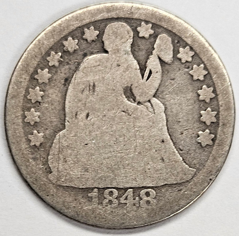 1848 Seated Liberty Dime . . . . Good