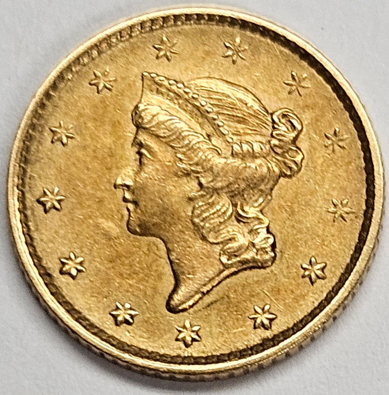 1852 $1.00 Gold . . . . Select Brilliant Uncirculated