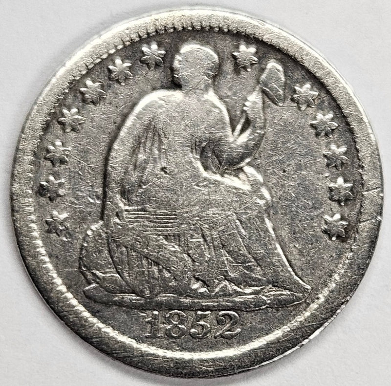 1852 Seated Liberty Half Dime . . . . VG/Fine