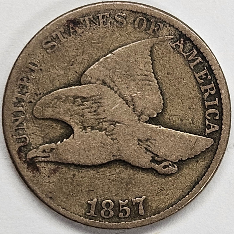 1857 Flying Eagle Cent . . . . Fine