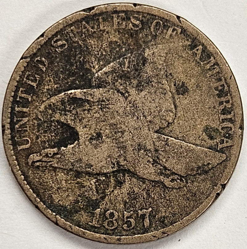 1857 Flying Eagle Cent . . . . VG rough