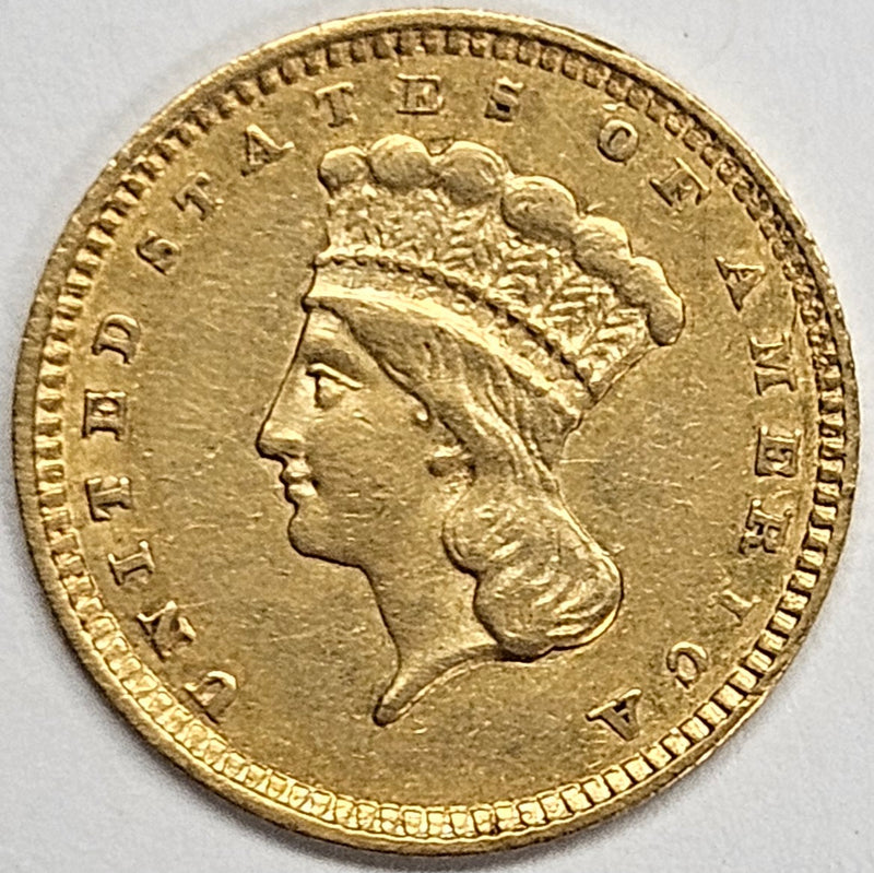 1857 $1.00 Gold . . . . Choice About Uncirculated