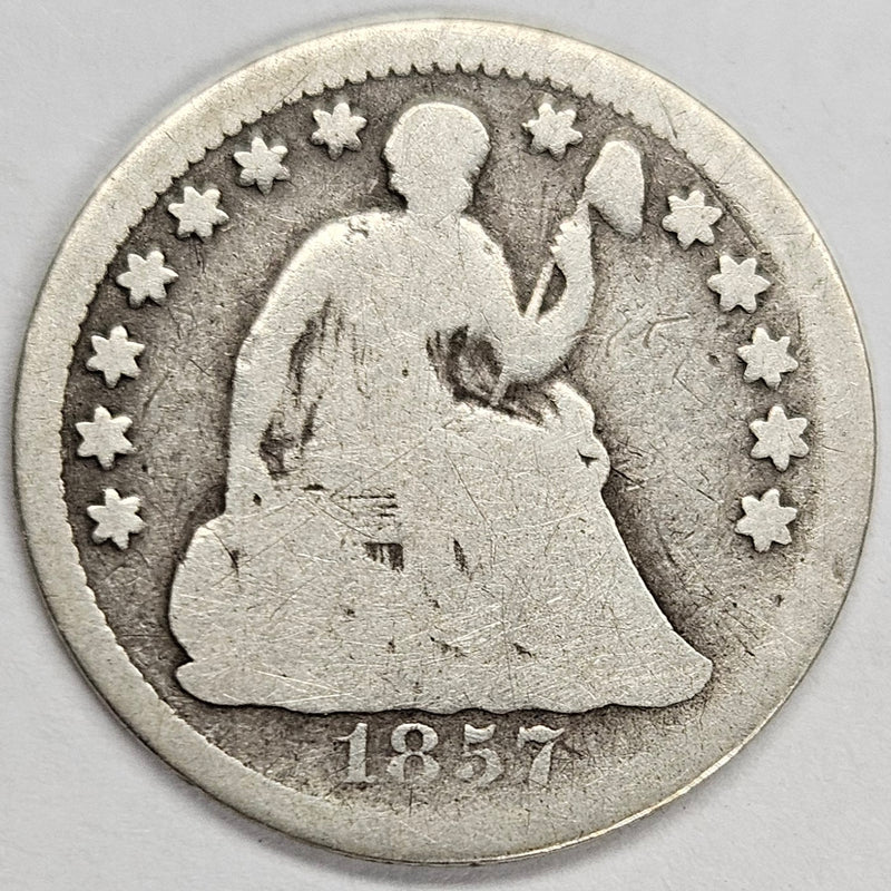 1857 Seated Liberty Half Dime . . . . AG/Good