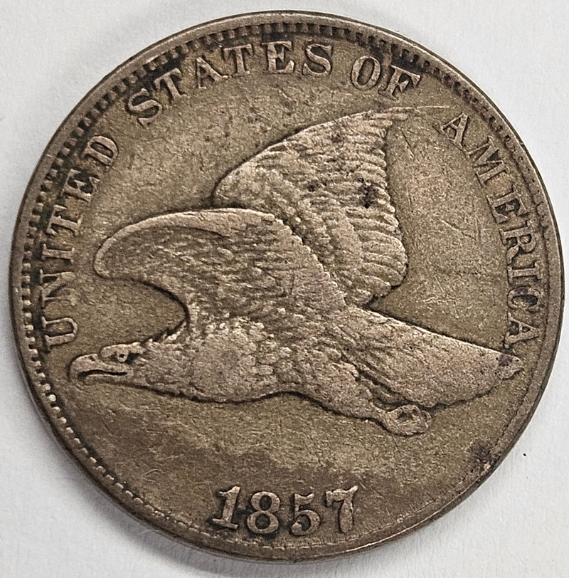 1857 Flying Eagle Cent . . . . VF/XF