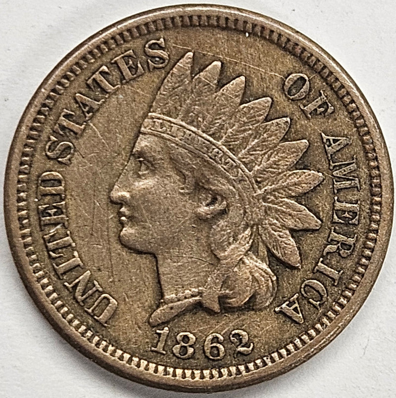 1862 Copper-Nickel Indian Cent . . . . XF/AU