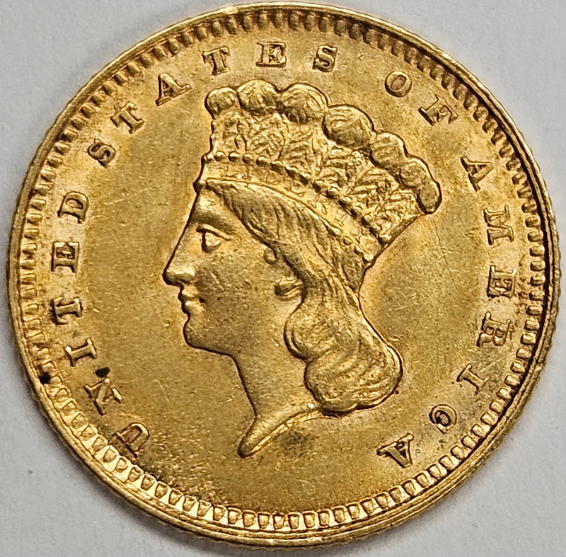 1862 $1.00 Gold . . . . Select BU+