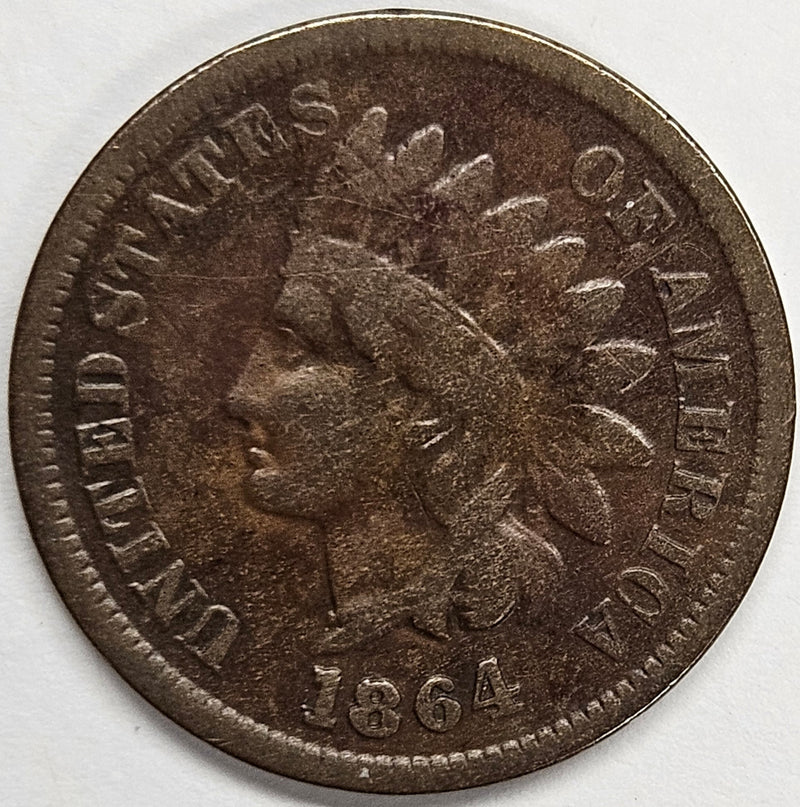 1864 L Indian Cent . . . . Fine