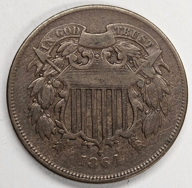 1864 Two Cent Piece . . . . Fine