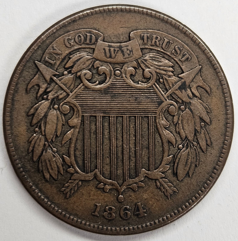 1864 Two Cent Piece . . . . Extremely Fine