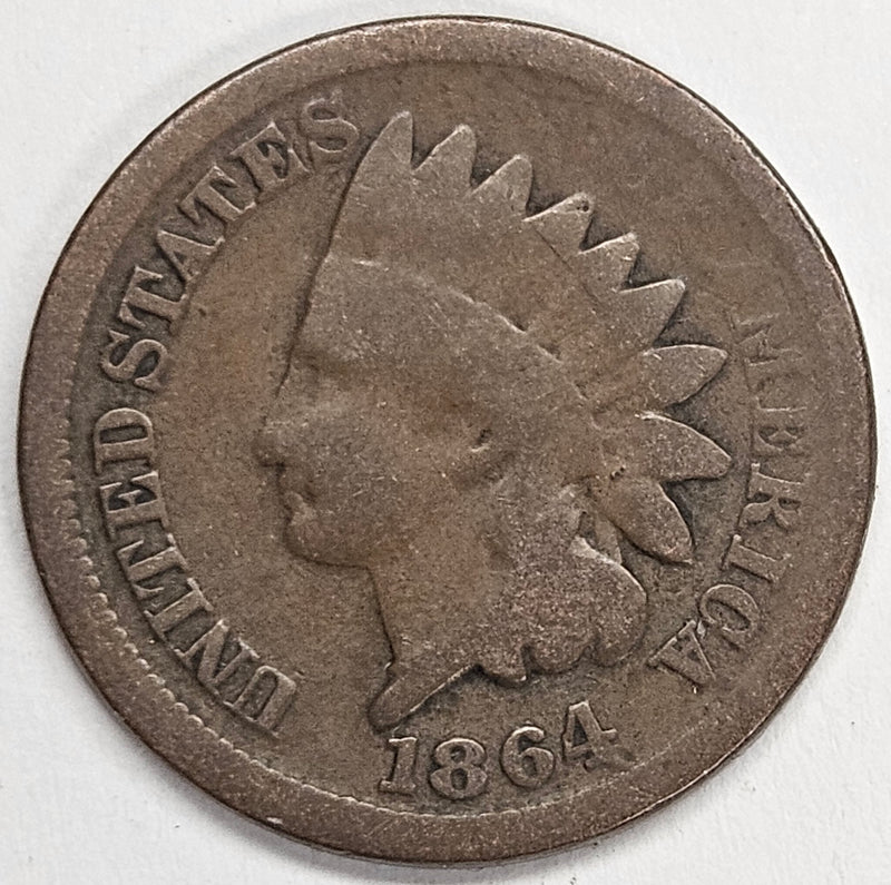 1864 Bronze Indian Cent . . . . Good