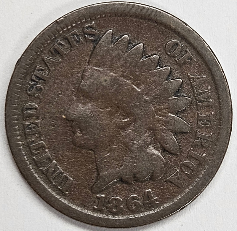 1864 Bronze Indian Cent . . . . Very Good