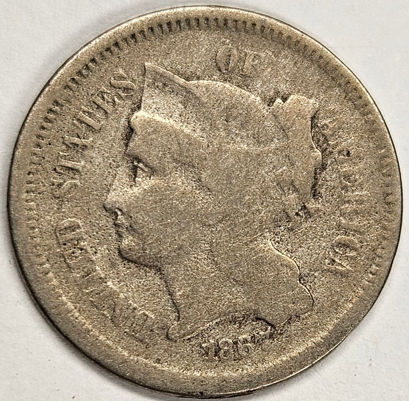 1867 Nickel Three Cent Piece . . . . Good