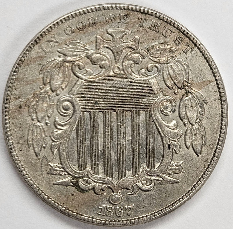 1867 Shield Nickel . . . . Choice Brilliant Uncirculated