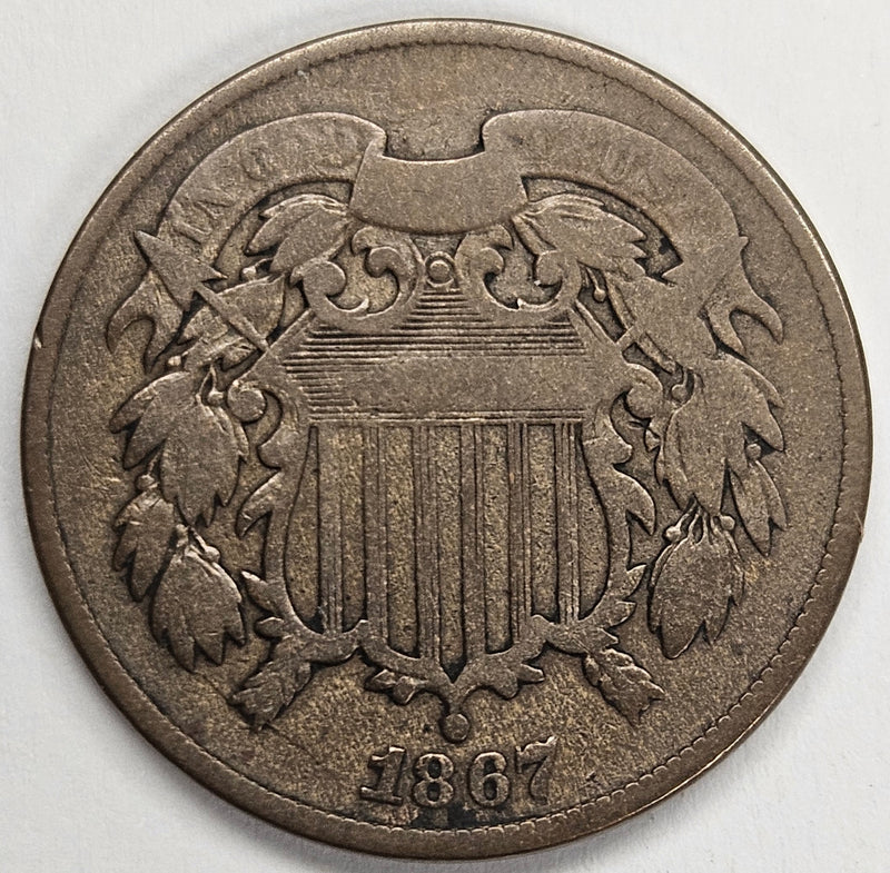 1867 Two Cent Piece . . . . Very Good