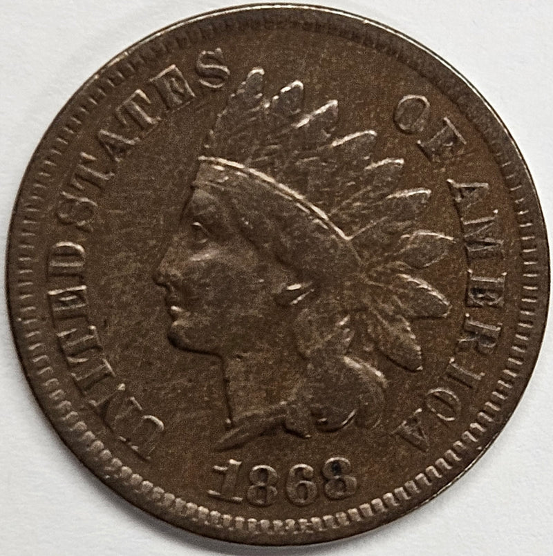 1868 Indian Cent . . . . Very Fine