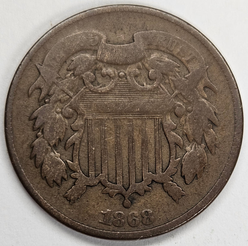 1868 Two Cent Piece . . . . Very Good