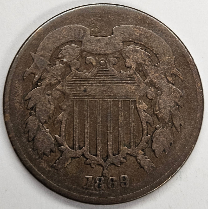 1869 Two Cent Piece . . . . Very Good