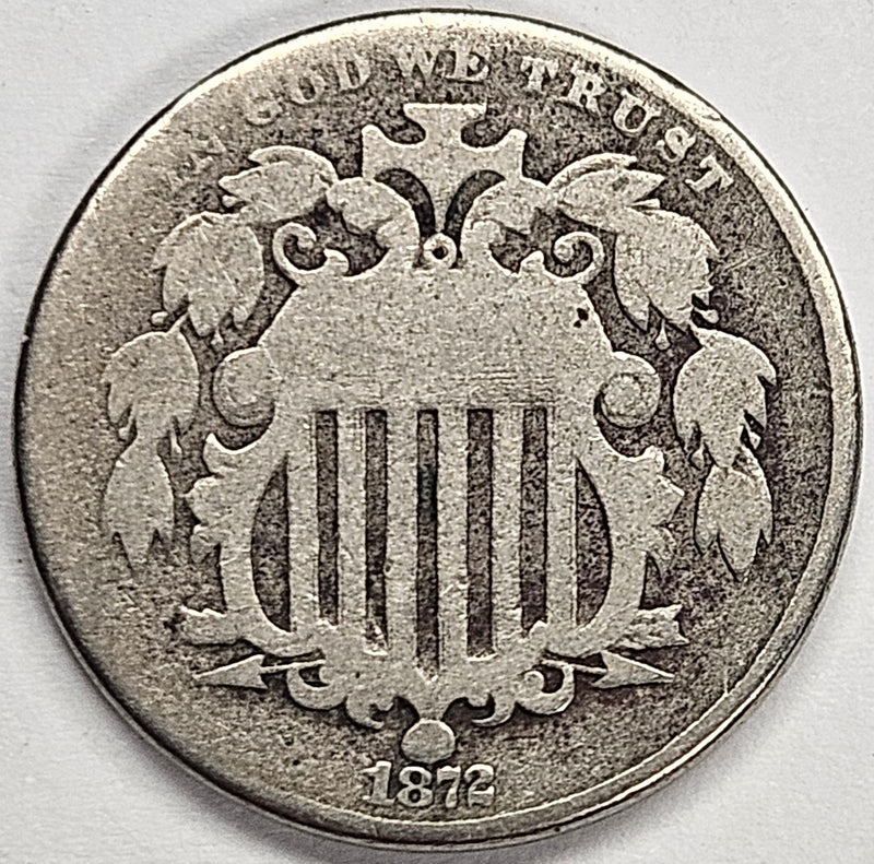 1872 Shield Nickel . . . . Good