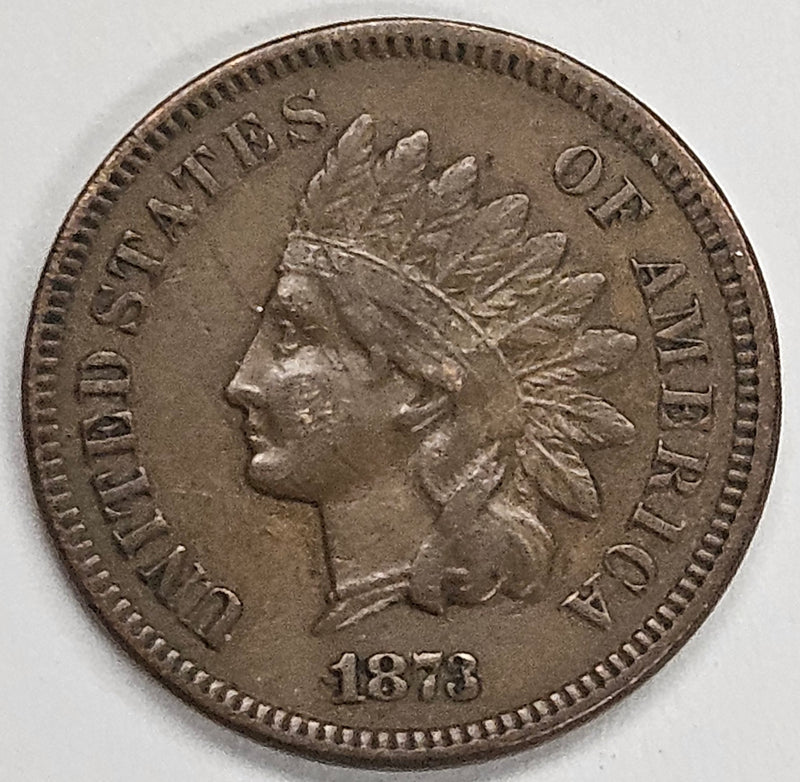 1873 Open 3 Indian Cent . . . . Extremely Fine