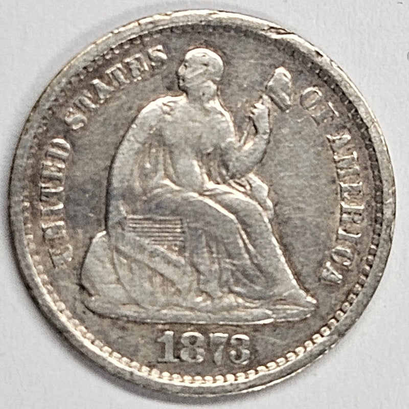 1873-S Seated Liberty Half Dime . . . . Very Fine