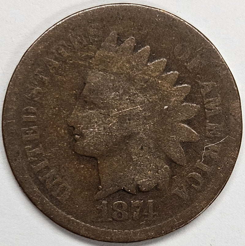 1874 Indian Cent . . . . Good