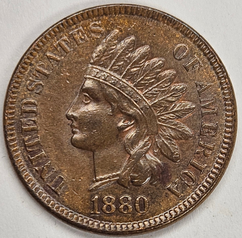 1880 Indian Cent . . . . Choice Uncirculated Brown