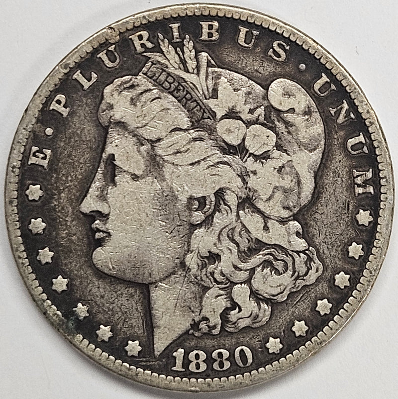 1880-O Micro -o- Morgan Dollar . . . . Very Good