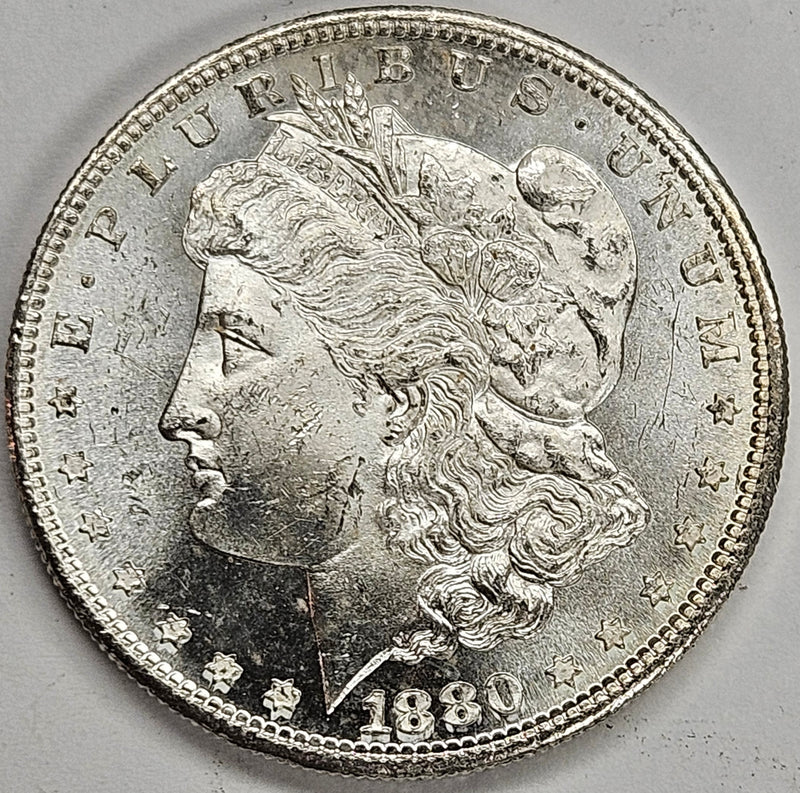 1880-S Morgan Dollar Choice BU+