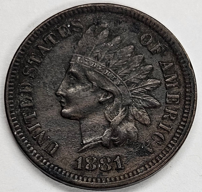 1881 Indian Cent . . . . AU light corrosion