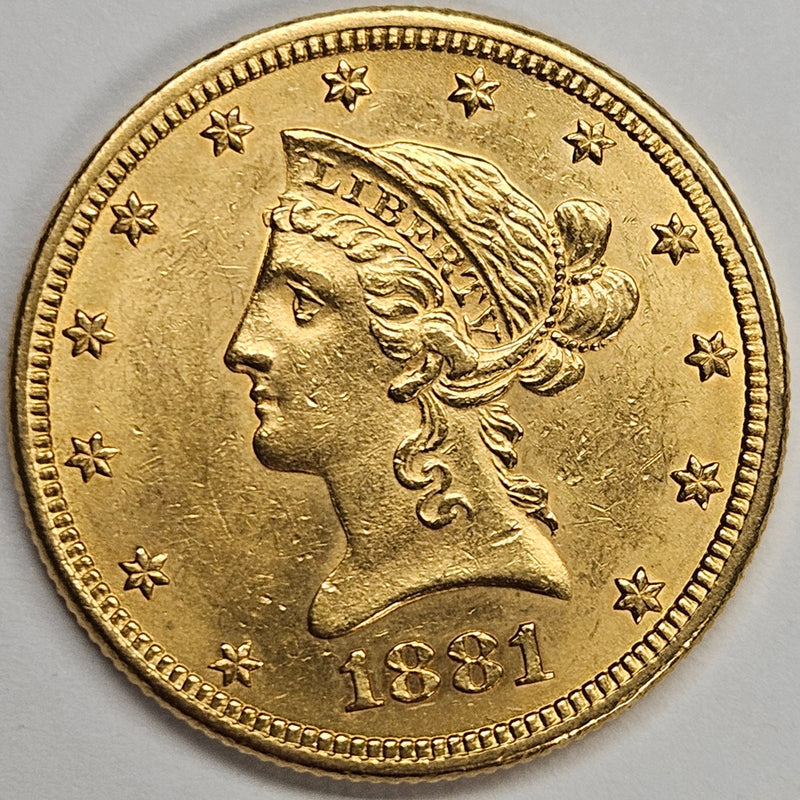 1881 $10.00 Liberty Gold . . . . Choice Brilliant Uncirculated