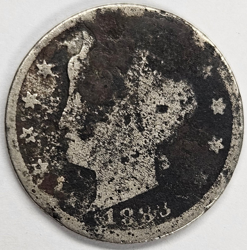 1883 CENTS Liberty Nickel . . . . AG bad corrosion