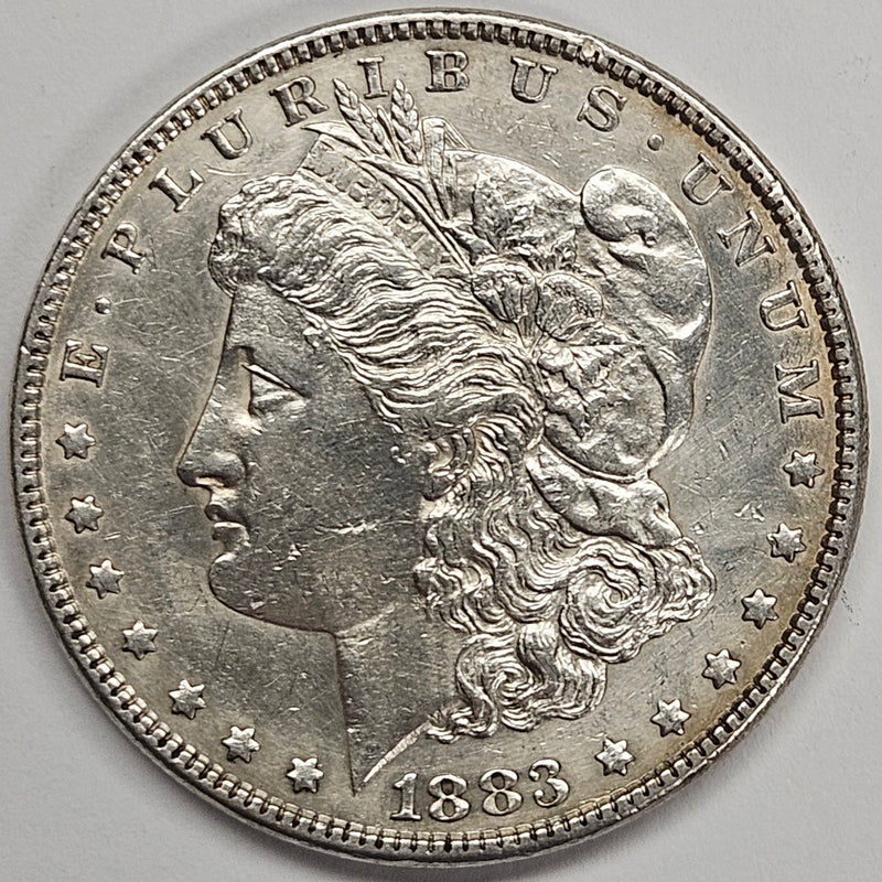 1883 Morgan Dollar . . . . AU cleaned