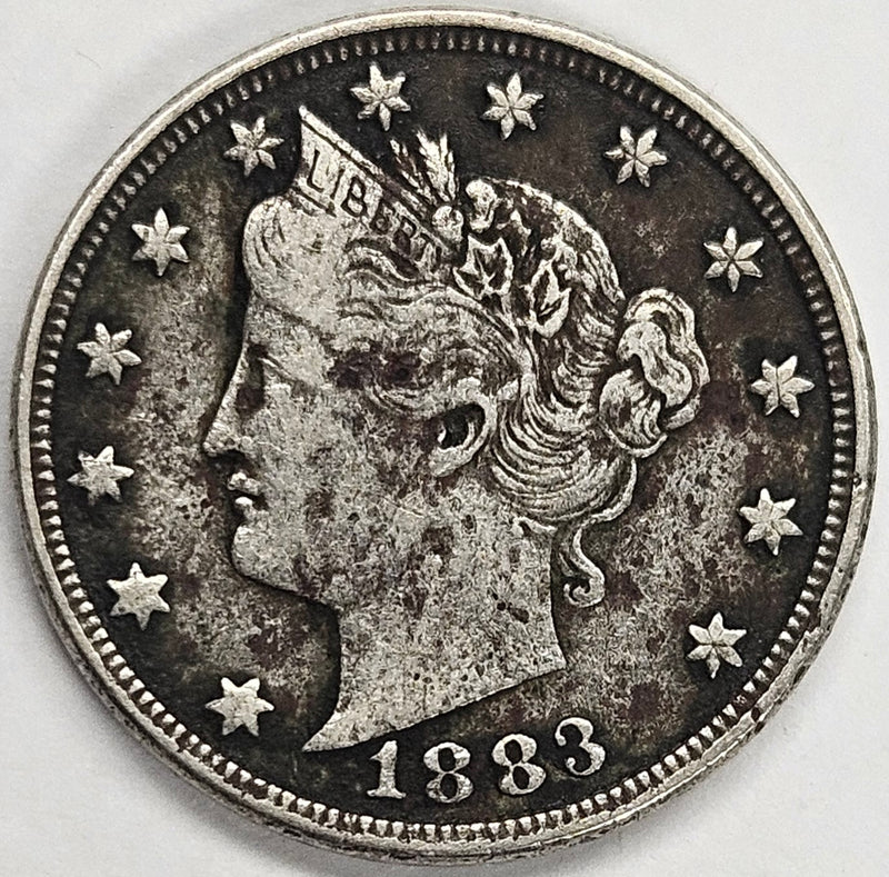 1883 No CENTS Liberty Nickel . . . . XF dark