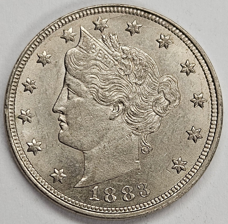 1883 No CENTS Liberty Nickel Select Brilliant Uncirculated