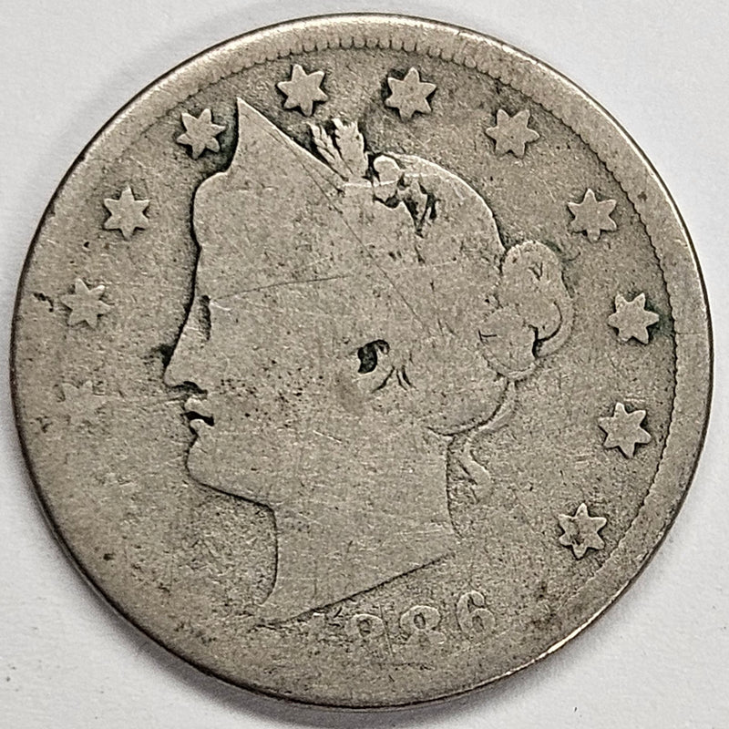 1886 Liberty Nickel . . . . AG/Good