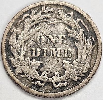 1888 Seated Liberty Dime . . . . XF reverse scratches