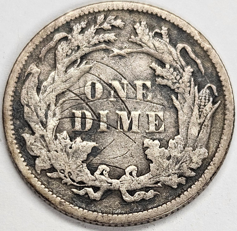 1888 Seated Liberty Dime . . . . XF reverse scratches