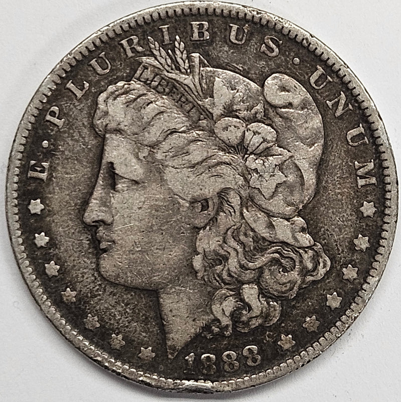 1888-O Hot Lips Morgan Dollar . . . . Fine rim bump