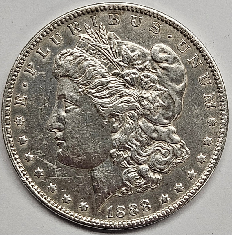 1888-O Morgan Dollar . . . . AU cleaned